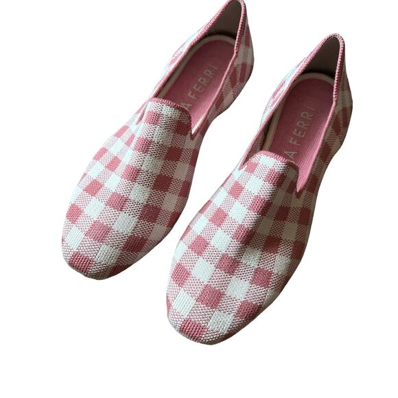 Rothys | Size 7.5 Marta Ferri Collab Gingham Primrose Check Loafers Preppy - Picture 7 of 14